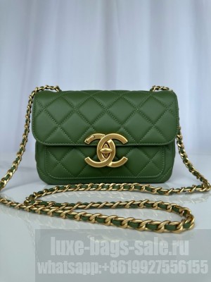 CHANEL MINI FLAP BAG AS5026 green
