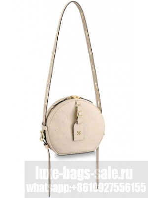 Louis Vuitton Monogram Empreinte BOITE CHAPEAU SOUPLE M45276 ivory