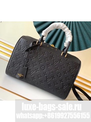 Louis Vuitton Monogram Empreinte Leather Speedy Bandouliere 30 Bag Black