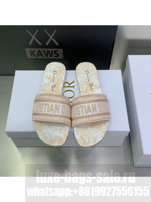 Dior Dway Slide Embroidered Cotton 2023 Collection 14