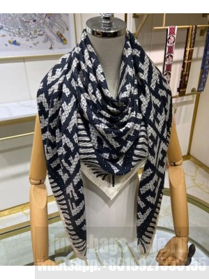 Fendi Women s FF Interlock Graphic Print Scarf Black
