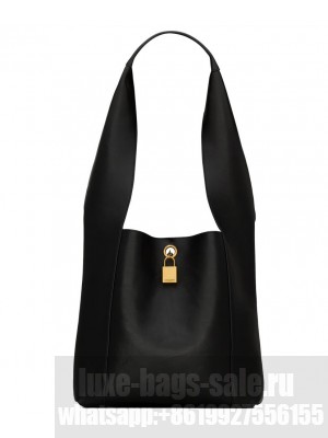 Saint Laurent Tanger In Leather Black