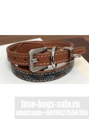 Goyard Edmond Double Bracelet Brown