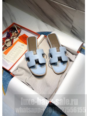 Hermes Oran Flat slippers in Togo Leather 039 2021 Collection