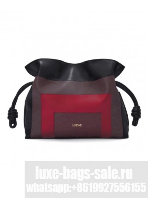 Loewe Medium Flamenco Knot-Detail Panelled Shoulder Bag Mauve