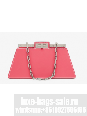 Fendi Peekaboo Cut Medium soft nappa leather bag 8BN340 pink