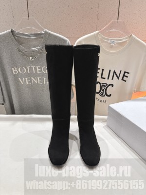 Christian Dior D-Town Boot Black Suede