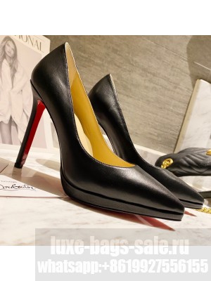 Christian Louboutin Calfskin Pointed-toe Pumps 11.5cm Black 2021 Collection