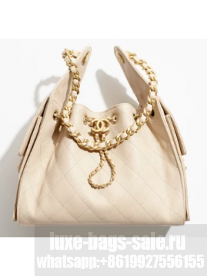 CHANEL 25 SMALL HANDBAG AS5293 Beige