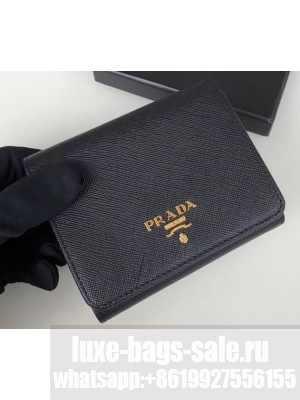 Prada Leather Trifold Compact Wallet 1M0176 12