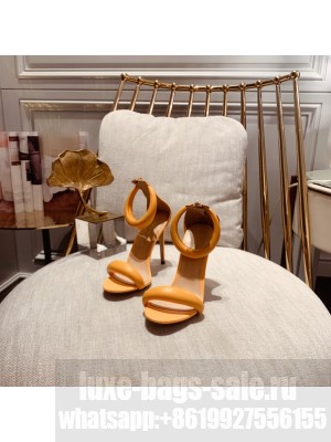 Gianvito Rossi BIJOUX 105/75 MM leather Sandals Spring/Summer 2021 Collection Orange