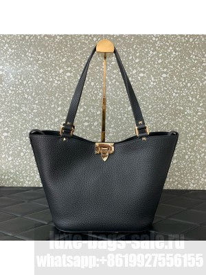 VALENTINO GARAVANI Loco Calf leather bag 0055 black