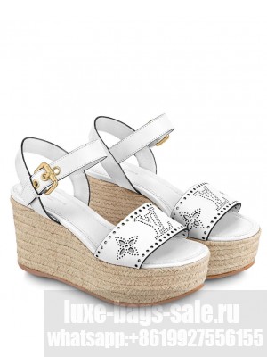 Louis Vuitton Women's Starboard Wedge Sandal White
