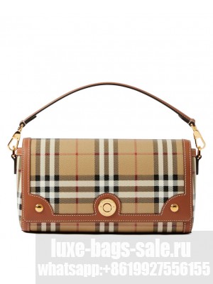 Burberry Top Handle Note Bag Coffee