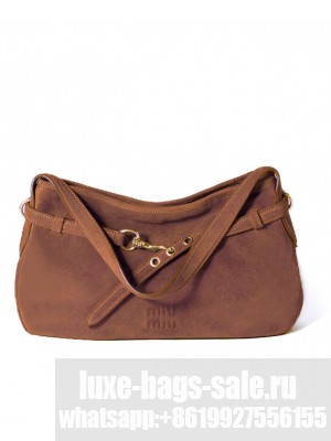 Miumiu Aventure Suede Bag 5BC181 Coffee