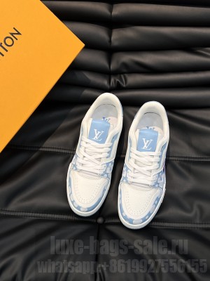 Louis Vuitton Men's LV Trainer Sneakers 2023 042
