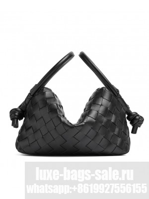 Bottega Veneta Small Loop Cross-Body Bag Black