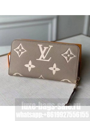 Louis Vuitton Zippy Wallet in Giant Monogram Leather M69794 Grey 2021 Collection