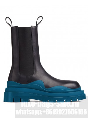 Bottega Veneta Unisex Tire Chelsea Boot Blue