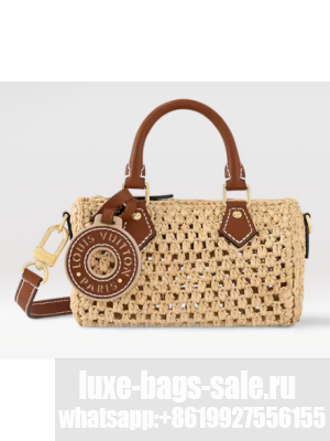 Louis Vuitton Nano Speedy M83525 Natural & Tan