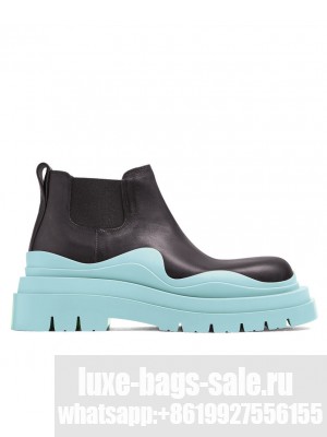Bottega Veneta Women's Tire Ankle Chelsea Boot Light Blue