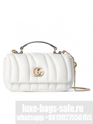 Gucci GG Milano Mini Top Handle Bag White