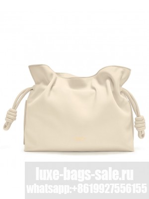 Loewe Flamenco Clutch In Nappa Calfskin Cream