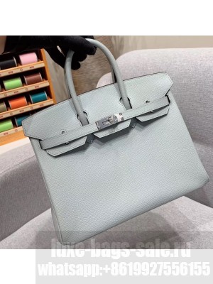 Hermes Birkin 25cm Bag in Original Epsom Leather Glacier Gray
