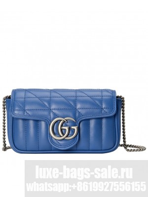 Gucci GG Marmont Super Mini Bag Blue
