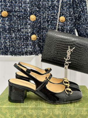 Gucci Horsebit 5cm Black patent leather 801893 Pump 2024