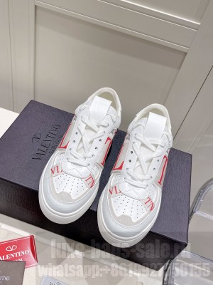 VALENTINO VL7N LOW-TOP SNEAKERS IN CALFSKIN AND MESH FABRIC WITH BANDS SNEAKERS 2022 COLLECITON 022