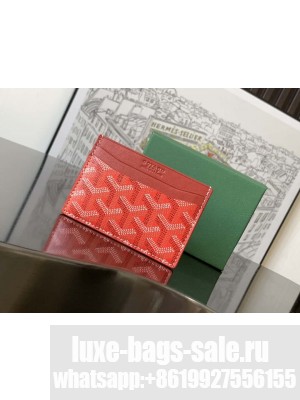 Goyard Saint-Sulpice Card Wallet Red