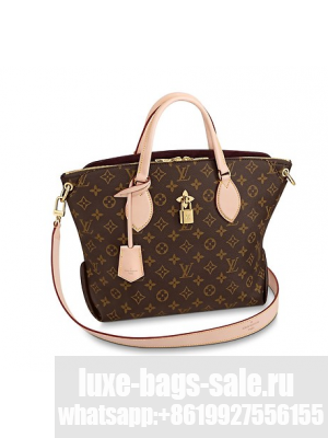 Louis vuitton original FLOWER ZIPPED TOTE MM M44347 Beige