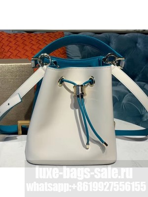 Bvlgari B.zero1 Bucket Bag White/Turquoise 2019
