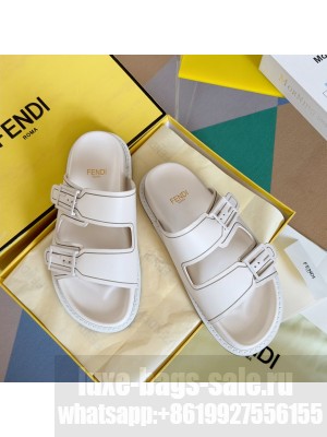 Fendi Feel Unisex Flat Slide Sandals 07