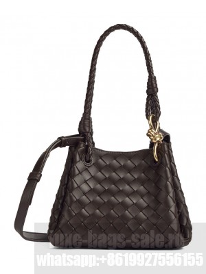 Bottega Veneta Small Parachute Dark Coffee
