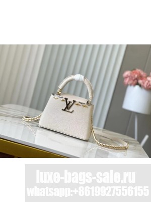 Louis Vuitton Capucines Mini M48864 white