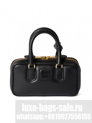 Miumiu Arcadie Leather Mini-bag Black