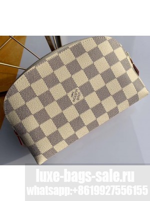 Louis Vuitton Cosmetic Pouch PM Bag Damier Azur Canvas N60024