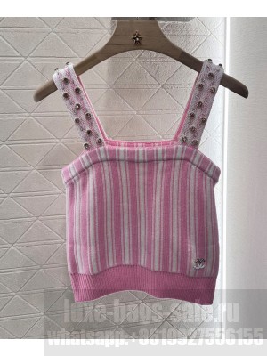Chanel Women's Knitted Tops Pink