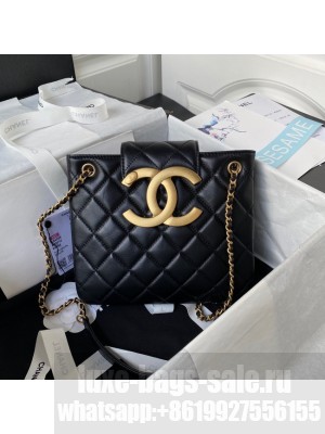 Chanel SMALL MESSENGER BAG AS4596 BLACK