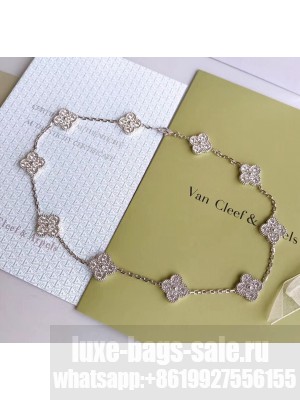 Van Cleef & Arpels Crystal Clovers Necklace 18 2020 Collection