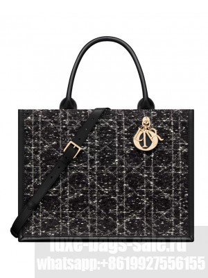 Christian Dior Medium Dior Book Tote Black