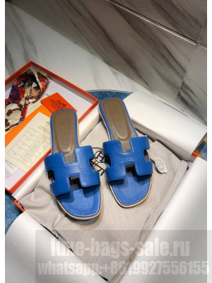 Hermes Oran Flat slippers in Togo Leather 041 2021 Collection