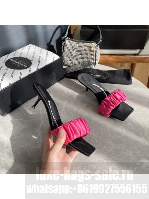 Alexander Wang julie scrunchie  heel 5cm in satin Pink 2022 Collection