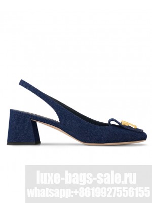 Louis Vuitton Women's Shake Slingback Pump 1ACGGE Dark Blue