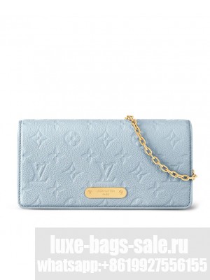 Louis Vuitton Wallet On Chain Lily M83233 Blue