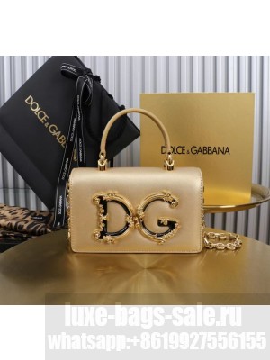 Dolce & Gabbana leather Shoulder Bag G6504 gold