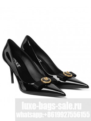 Versace Women's Gianni Ribbon Pumps Black