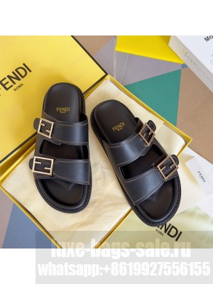 Fendi Feel Unisex Flat Slide Sandals 08